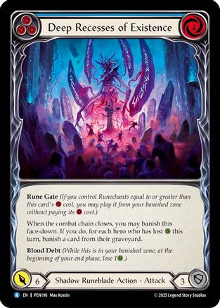 Deep Recesses Of Existence (Blue) (PEN190) - Compendium of Rathe Rainbow Foil-1