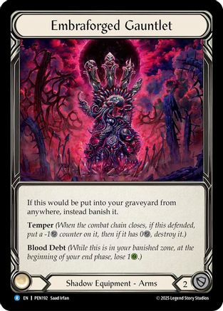 Embraforged Gauntlet (PEN192) - Compendium of Rathe-1