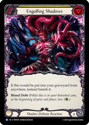 Engulfing Shadows (Yellow) (PEN194) - Compendium of Rathe Rainbow Foil