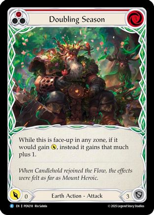 Doubling Season (Red) (Regular) [PEN218] (Compendium of Rathe)