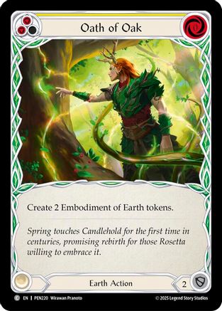 Oath Of Oak (Yellow) (PEN220) - Compendium of Rathe Rainbow Foil-1