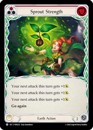 Sprout Strength (Red) (PEN222) - Compendium of Rathe Rainbow Foil