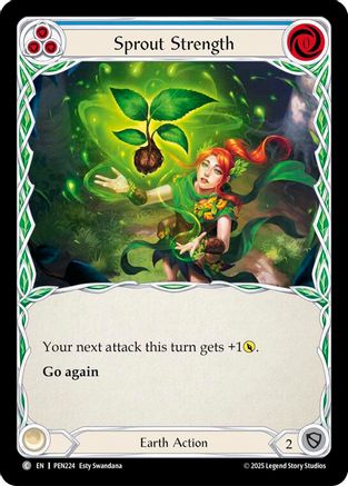 Sprout Strength (Blue) (PEN224) - Compendium of Rathe Rainbow Foil