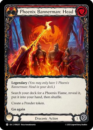 Phoenix Bannerman Head (Red) (Regular) [PEN257] (Compendium of Rathe)-1