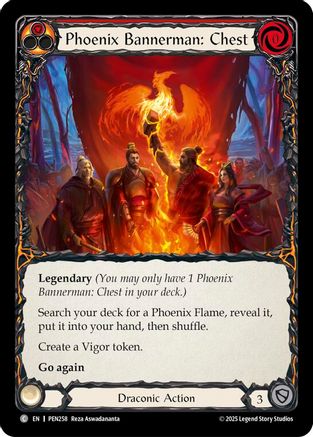 Phoenix Bannerman Chest (Red) (PEN258) - Compendium of Rathe Rainbow Foil-1