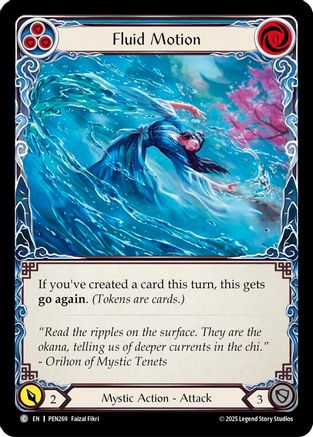 Fluid Motion (Blue) (PEN269) - Compendium of Rathe Rainbow Foil