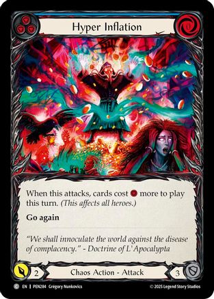 Hyper Inflation (Blue) (PEN284) - Compendium of Rathe Rainbow Foil-1