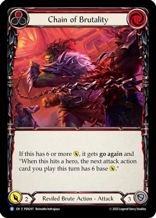 Chain Brutality (Red) (PEN297) - Compendium of Rathe Rainbow Foil-1