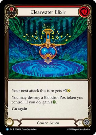 Clearwater Elixir (Red) (Rainbow Foil) [PEN324] (Compendium of Rathe)  Rainbow Foil