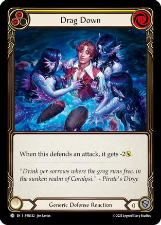 Drag Down (Yellow) (Regular) [PEN332] (Compendium of Rathe)-1