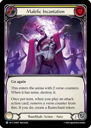 Malefic Incantation (Yellow) (SVI025) - Silver Age Chapter 1-1