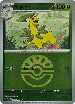 Bayleef (Friend Ball) 009  - Reverse Holofoil ME Ascended Heroes - Uncommon-1
