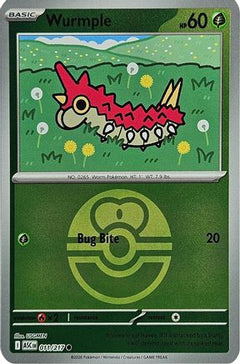 Wurmple (Love Ball) 011  - Reverse Holofoil ME Ascended Heroes - Common-1