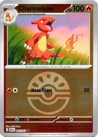 Charmeleon (Quick Ball) 021  - Reverse Holofoil ME Ascended Heroes - Uncommon-1