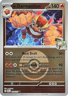 N's Darmanitan (Poke Ball) 033  - Reverse Holofoil ME Ascended Heroes - Uncommon-1