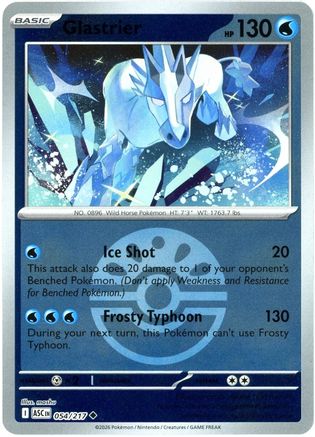 Glastrier (Friend Ball) 054  - Reverse Holofoil ME Ascended Heroes - Uncommon-1