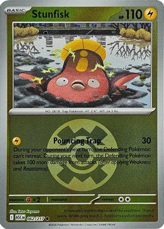 Stunfisk (Quick Ball) 062  - Reverse Holofoil ME Ascended Heroes - Common-1