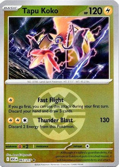 Tapu Koko (Quick Ball) 067  - Reverse Holofoil ME Ascended Heroes - Rare-1