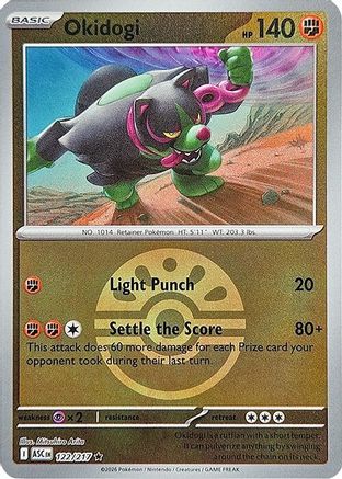 Okidogi (Friend Ball) 122  - Reverse Holofoil ME Ascended Heroes - Rare-1