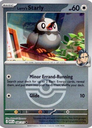 Larry's Starly (Poke Ball) 168  - Reverse Holofoil ME Ascended Heroes - Common-1