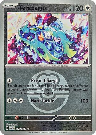 Terapagos (Love Ball) 178  - Reverse Holofoil ME Ascended Heroes - Rare-1