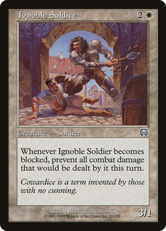 Ignoble Soldier [Mercadian Masques]-1