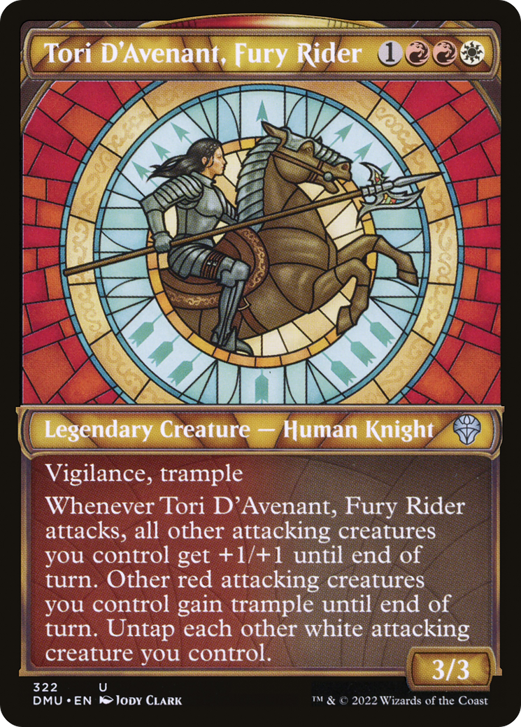Tori D'Avenant, Fury Rider (Showcase) [Dominaria United]-1
