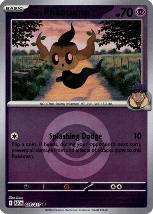 Hop's Phantump (Energy Symbol Pattern) 095  - Reverse Holofoil ME Ascended Heroes - Common-1