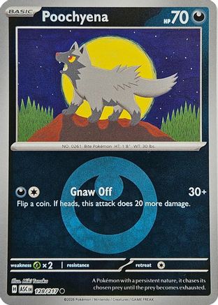 Poochyena (Energy Symbol Pattern) 128  - Reverse Holofoil ME Ascended Heroes - Common-1