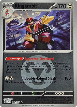 Kingambit (Energy Symbol Pattern) 148  - Reverse Holofoil ME Ascended Heroes - Rare-1