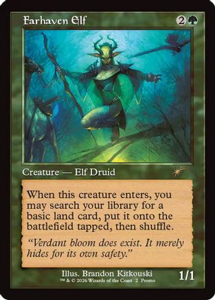 Farhaven Elf (Retro Frame) [Wizards Play Network 2026]-1