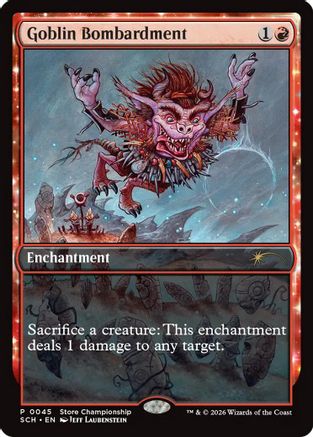 Goblin Bombardment (GAME-045) - Game Day & Store Championship Promos-1