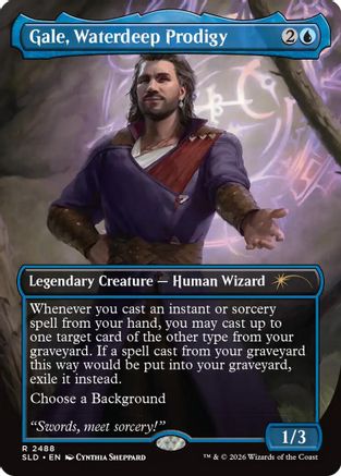 Gale, Waterdeep Prodigy (SLD-2488) - Secret Lair Drop Series Foil-1