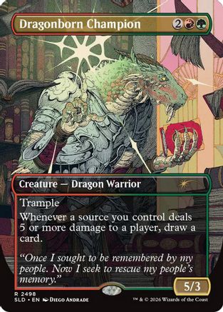 Dragonborn Champion (SLD-2498) - Secret Lair Drop Series Foil-1