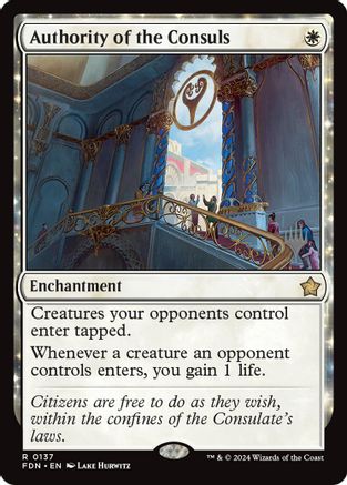 Authority of the Consuls [Lorwyn Eclipsed Promos]-1