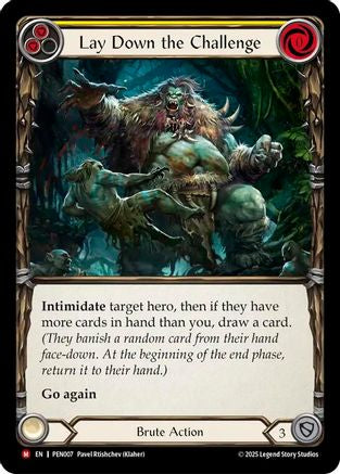 Lay Down The Challenge (Yellow) (PEN007) - Compendium of Rathe