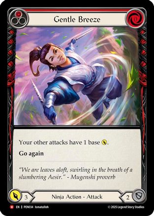 Gentle Breeze (Red) [PEN034] (Compendium of Rathe)  Rainbow Foil