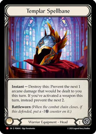Templar Spellbane [PEN043] (Compendium of Rathe)  Cold Foil-1