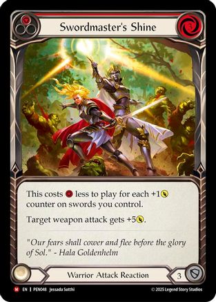 Swordmasters Shine (Red) [PEN048] (Compendium of Rathe)
