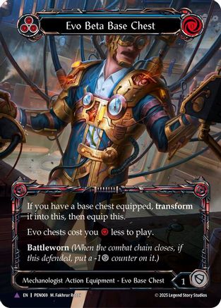 Evo Beta Base Chest (Blue) (Marvel) (PEN069) - Compendium of Rathe Cold Foil-1