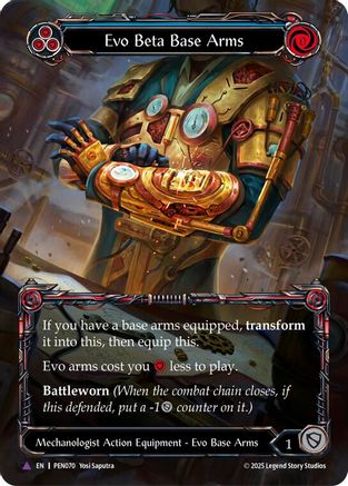 Evo Beta Base Arms (Blue) (Marvel) (PEN070) - Compendium of Rathe Cold Foil-1