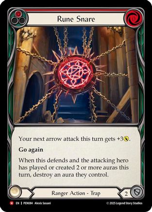 Rune Snare (Red) [PEN084] (Compendium of Rathe)  Rainbow Foil-1