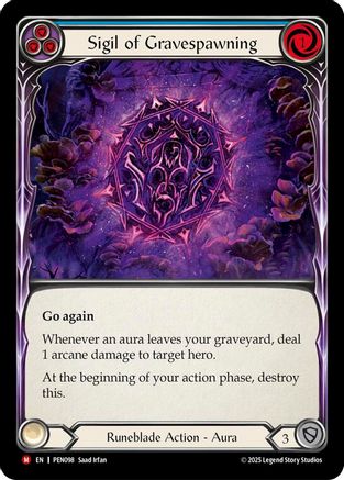 Sigil Of Gravespawning (Blue) [PEN098] (Compendium of Rathe)-1