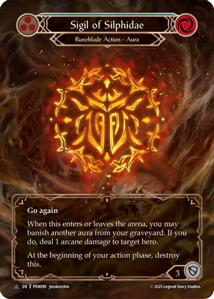 Sigil Of Silphidae (Blue) (Marvel) (PEN099) - Compendium of Rathe Cold Foil-1