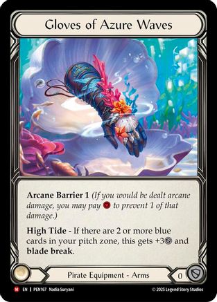 Gloves Of Azure Waves (PEN167) - Compendium of Rathe Cold Foil-1