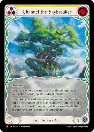 Channel The Skybreaker (Yellow) (Extended Art) (PEN217) - Compendium of Rathe Cold Foil-1