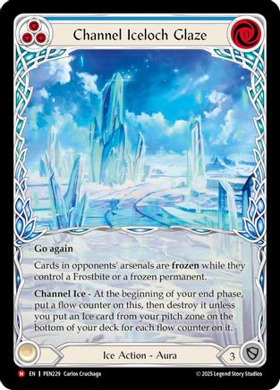 Channel Iceloch Glaze (Blue) (Extended Art) (PEN229) - Compendium of Rathe Cold Foil-1