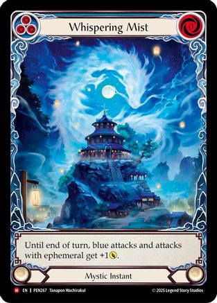 Whispering Mist (Blue) (Extended Art) [PEN267] (Compendium of Rathe)  Rainbow Foil-1
