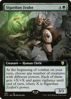 Sigardian Zealot (Extended Art) [Innistrad: Midnight Hunt Commander]-1
