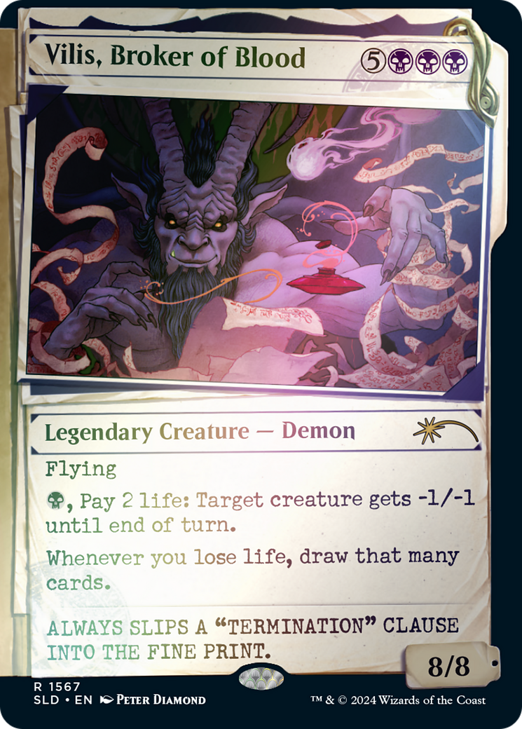 Vilis, Broker of Blood (Rainbow Foil) (SLD-1567★) - Secret Lair Drop: (Showcase) Foil-1